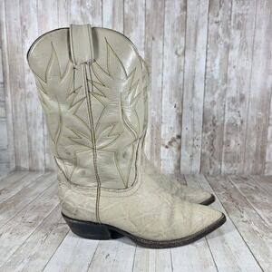 Cream Western Cowboy Boots